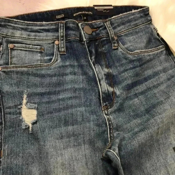 Greene St Denims High Rise Distressed Tomboy Jeans - Picture 5 of 7